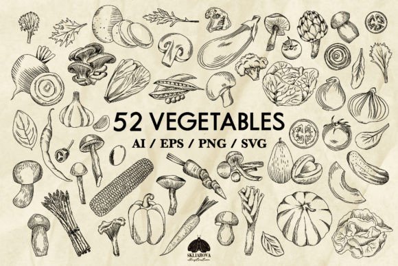 Download Vegetables Svg Png Eps - Premium Bundle