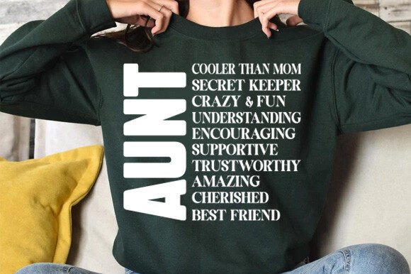 Download Aunt Cooler Than Mom Svg Png - Aunt Collection